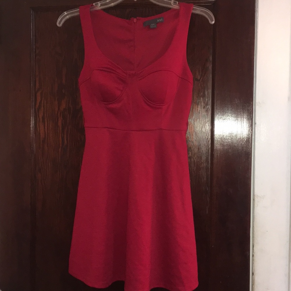 Brilliant Red Mini Dress, size small!